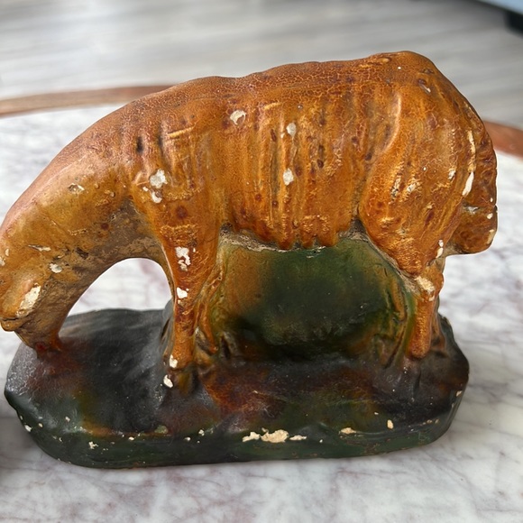 Vintage chalkware sheep bookends - Picture 6 of 14